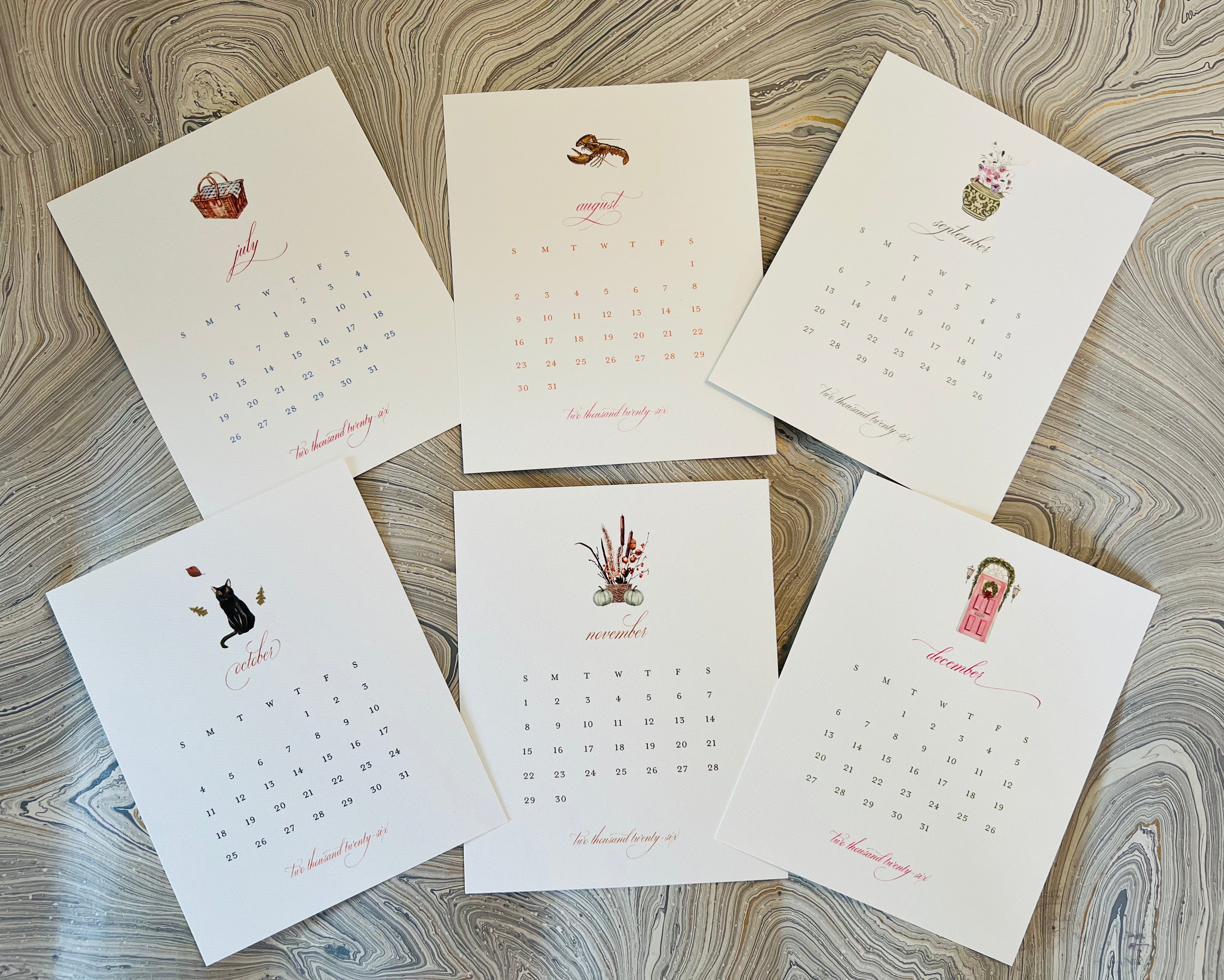 2026 Desk Calendar Refill