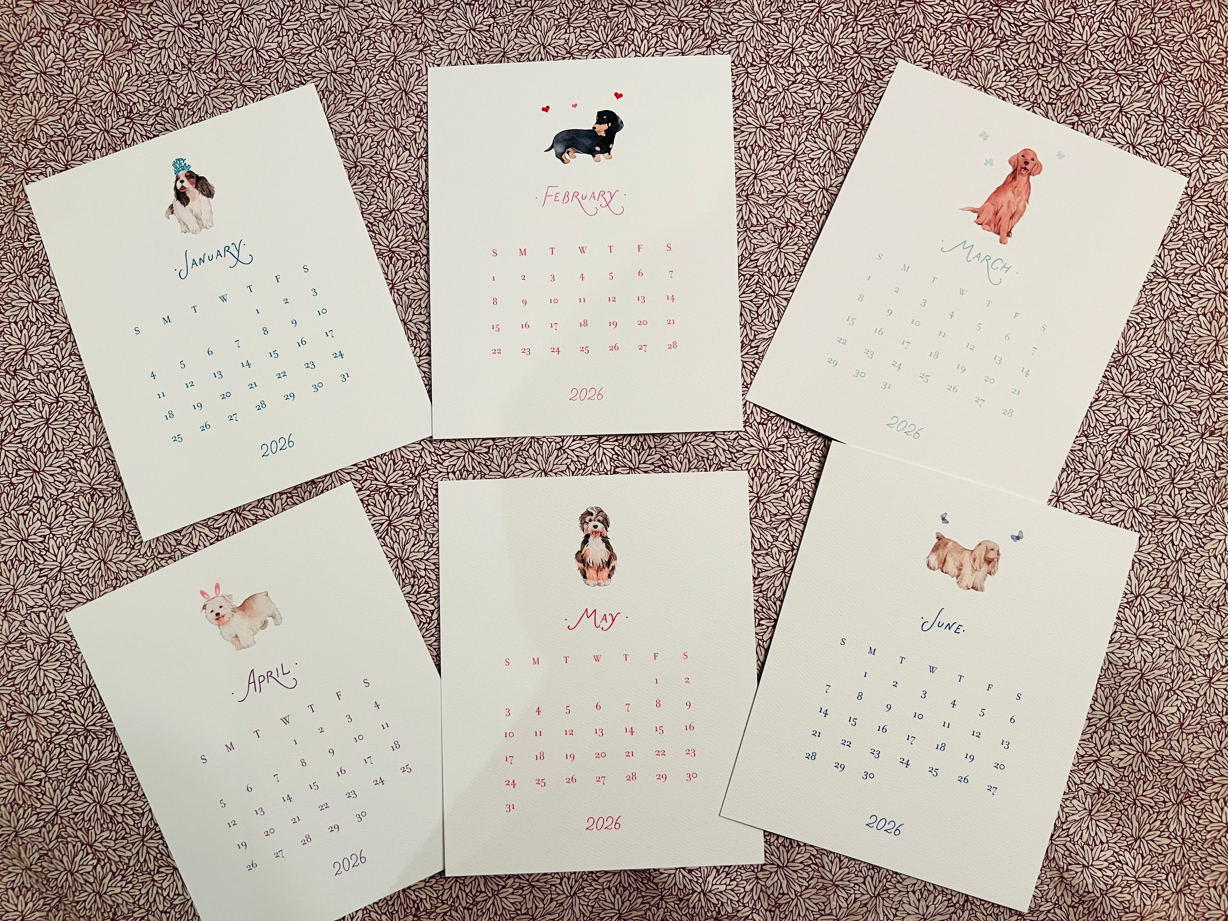 2026 Dog Lover's Calendar Refill