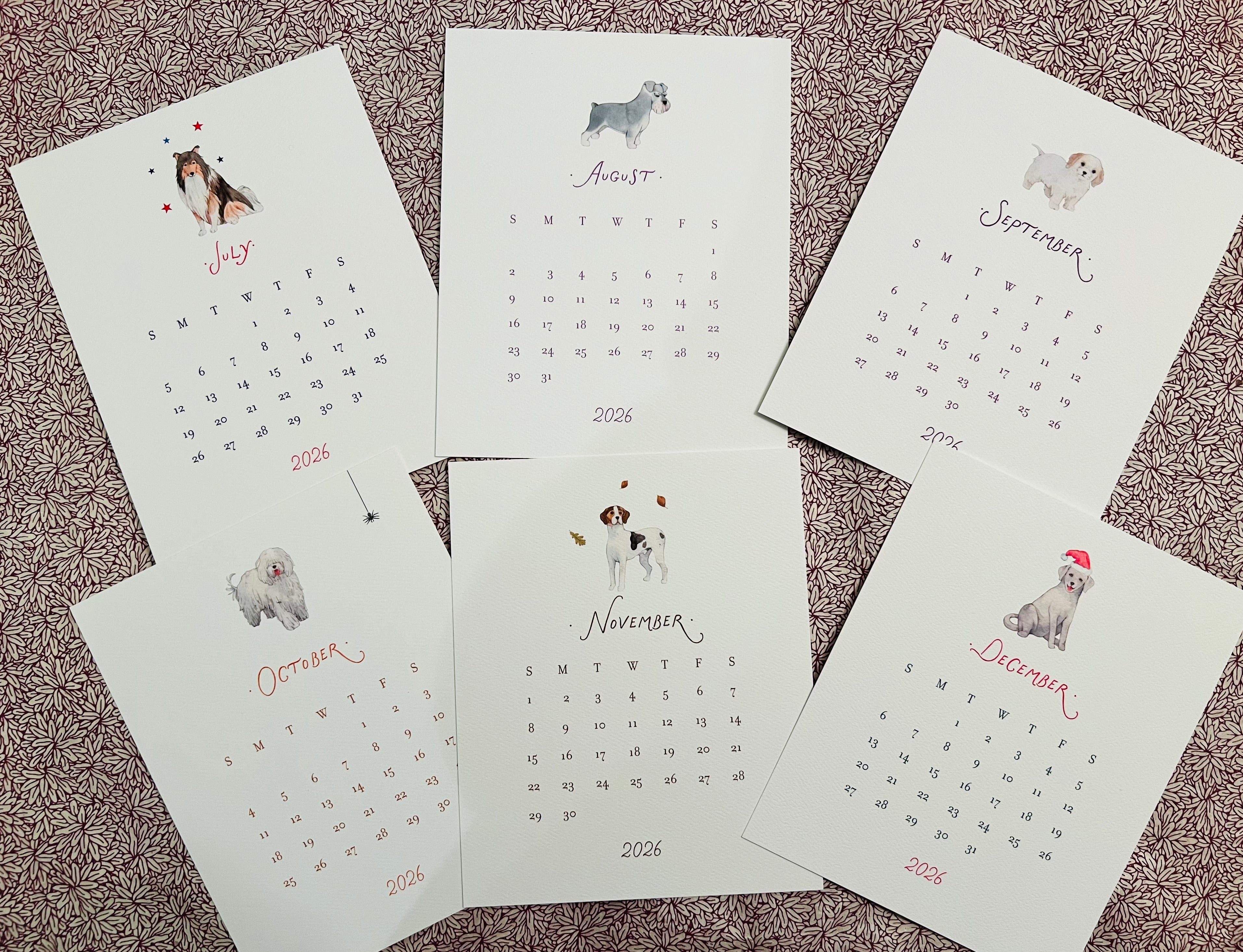 2026 Dog Lover's Calendar Refill