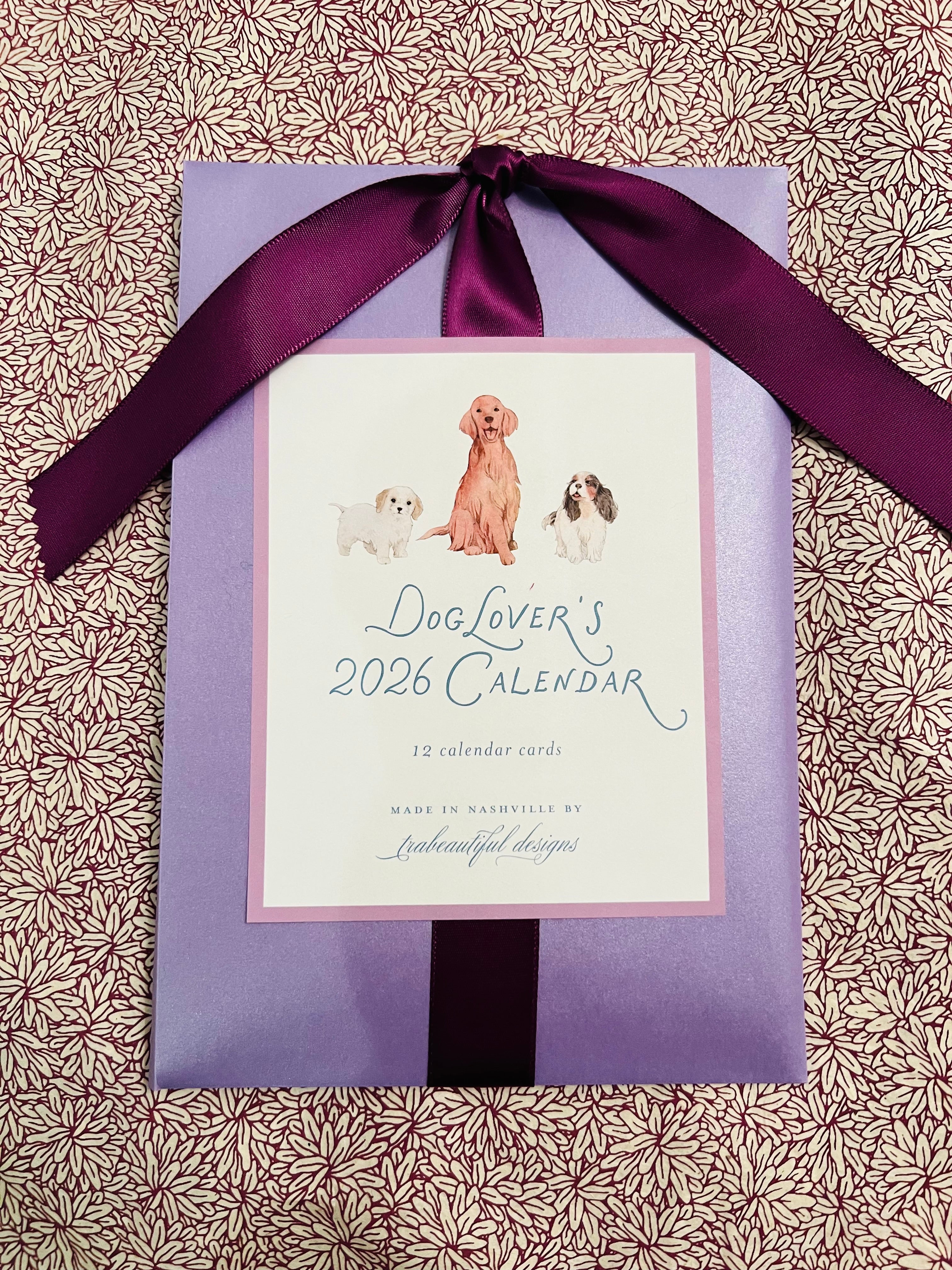 2026 Dog Lover's Calendar Refill