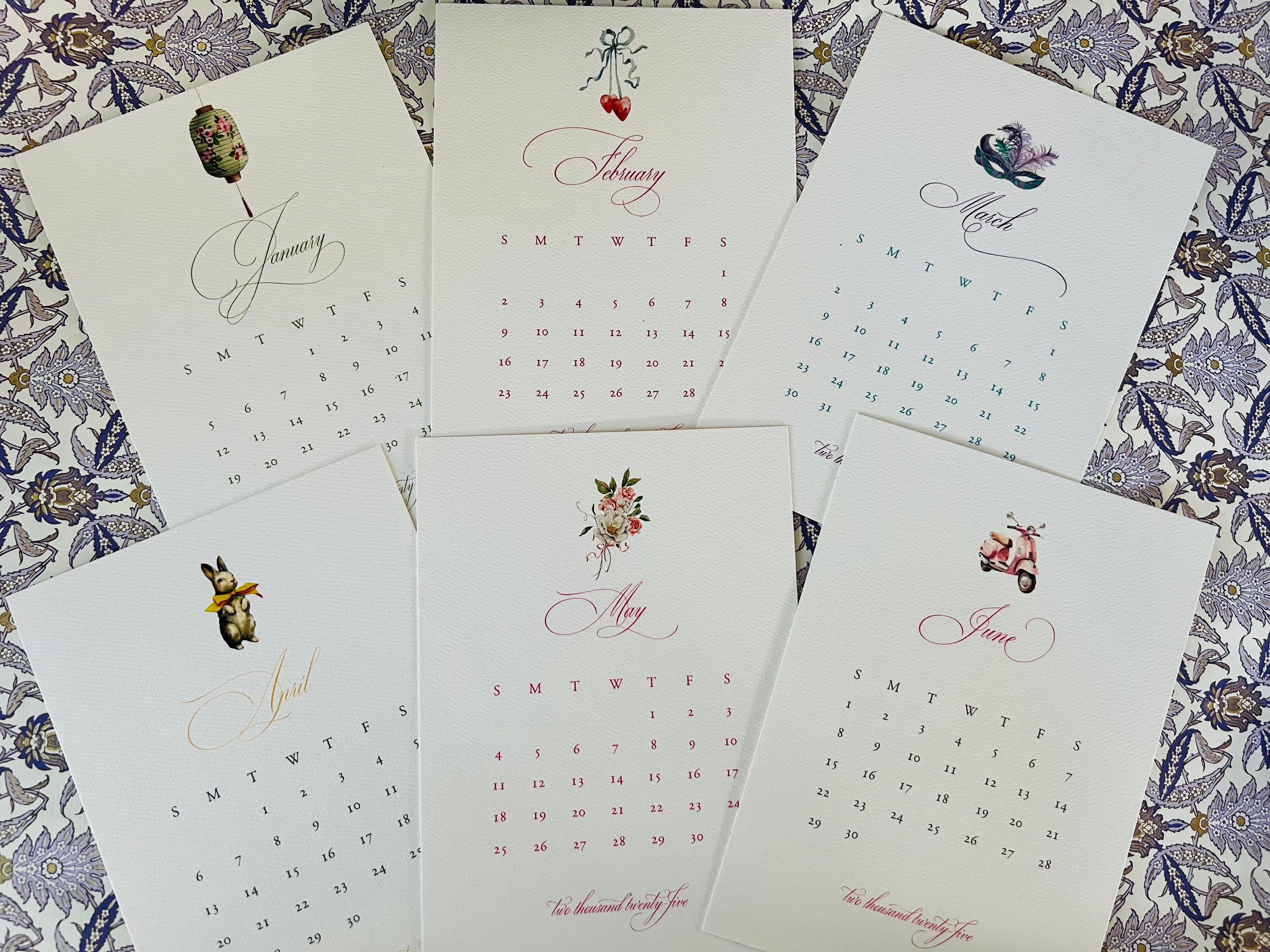 2025 Desk Calendar